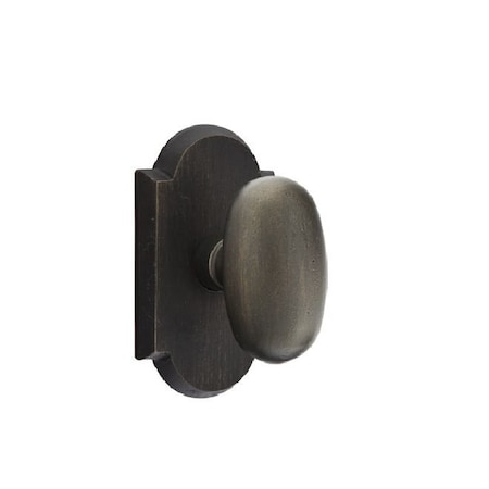 Emtek Emtek 7208BZEGMB Egg Knob Privacy Style No 1 for 1-3/8 to 2 Door for 1-3/8 to 2 Door Medium 7208BZEGMB